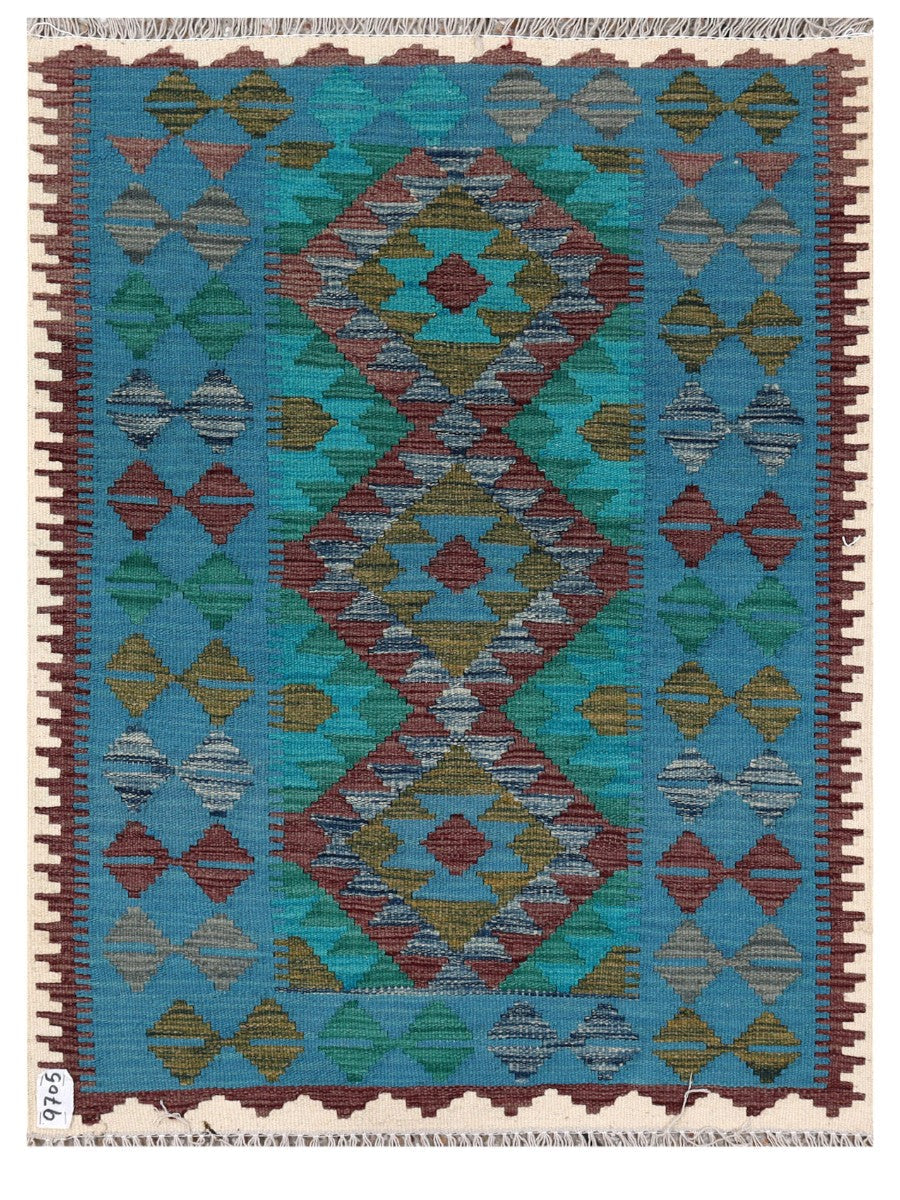 Maimana Afghanistan Kilim Rug - 116 x 87 cm - Handmade
