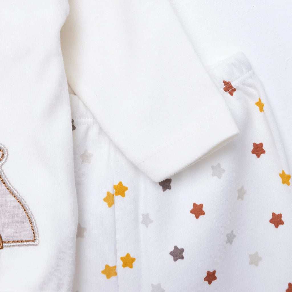 Aziz Bebe Suzene Embroidered 5 Piece Newborn Starter Set - Ecru