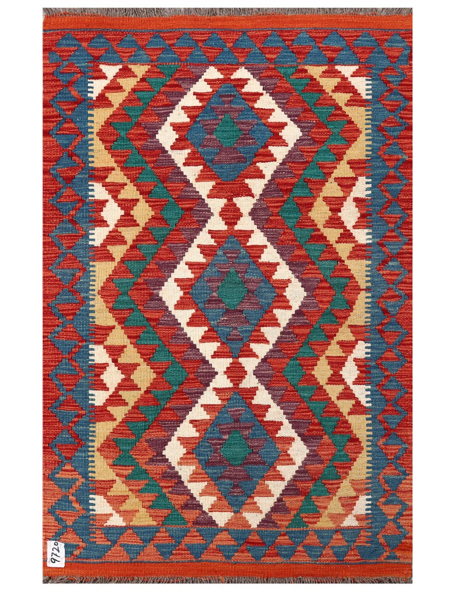 Maimana Afghanistan Kilim Rug - 126 x 81 cm - Handmade