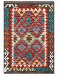 Maimana Afghanistan Kilim Rug - 114 x 79 cm - Handmade
