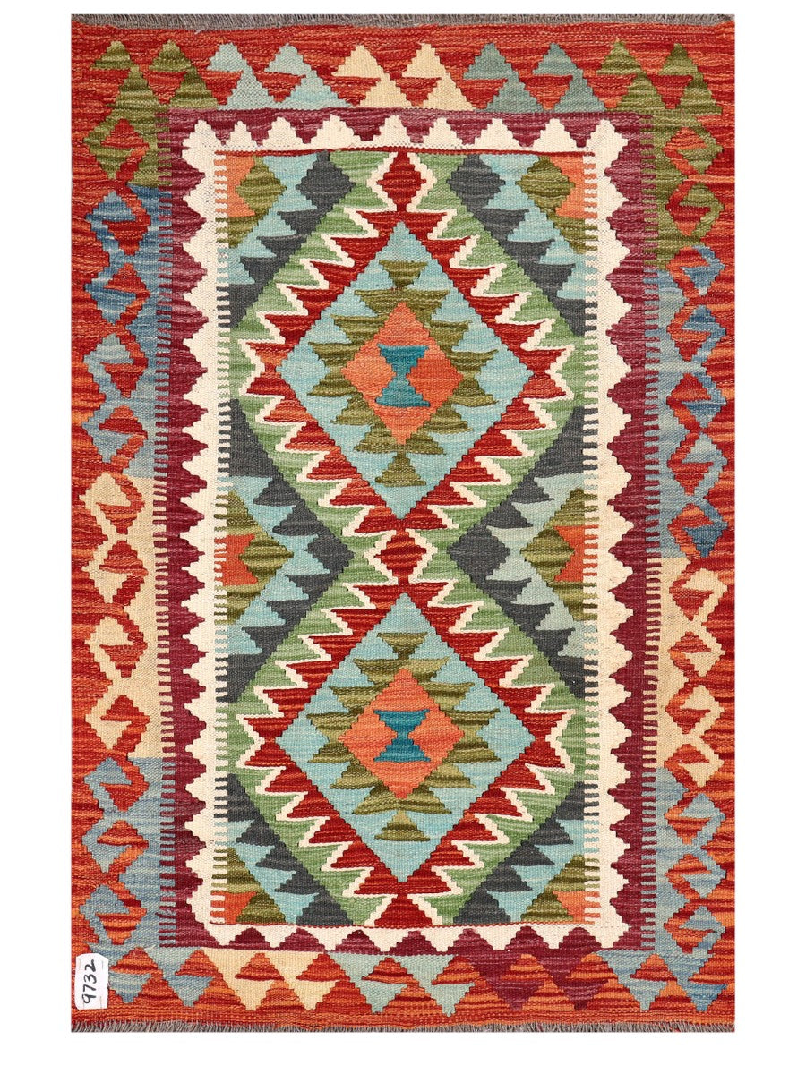 Maimana Afghanistan Kilim Rug - 112 x 73 cm - Handmade