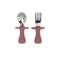 BLW Essentials Toddler Cutlery Set - Dusty Rose - Bobobiy