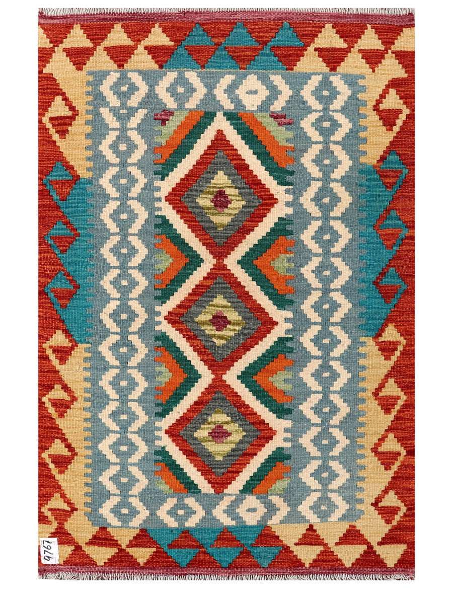 Maimana Afghanistan Kilim Rug - 117 x 77 cm - Handmade