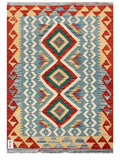 Maimana Afghanistan Kilim Rug - 115 x 81 cm - Handmade
