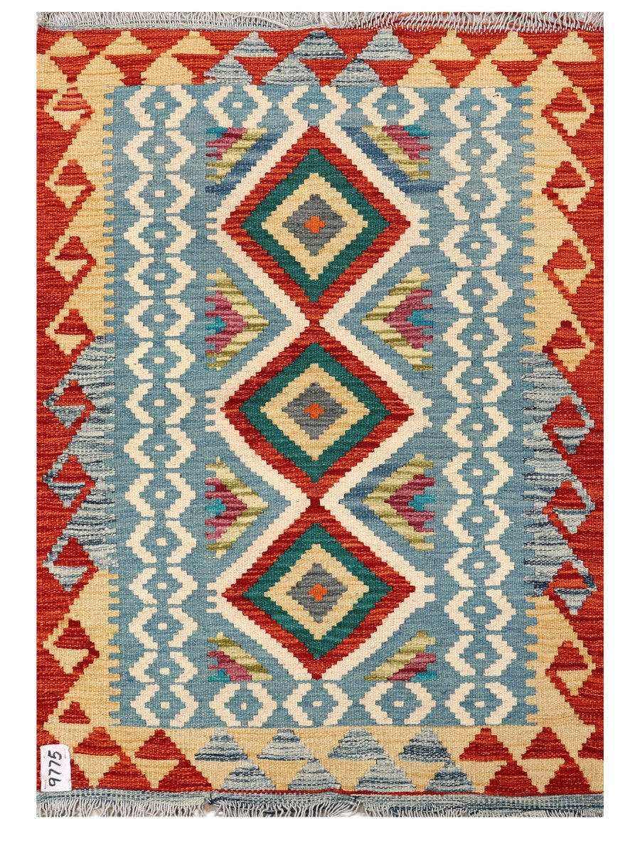 Maimana Afghanistan Kilim Rug - 115 x 81 cm - Handmade