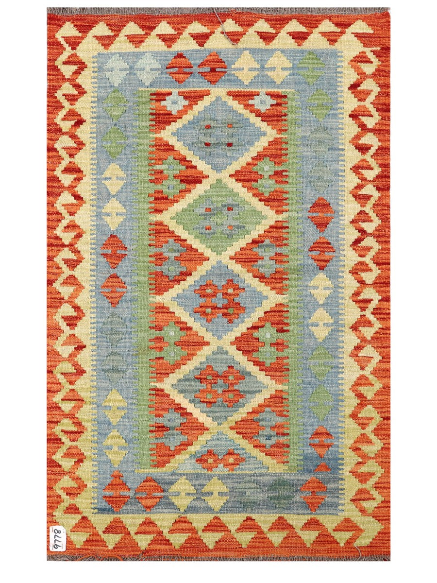 Maimana Afghanistan Kilim Rug - 132 x 82 cm - Handmade