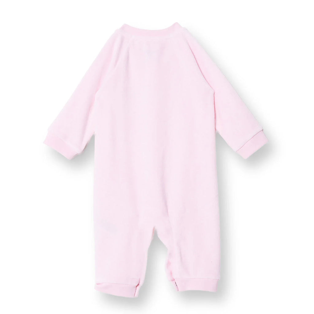 HelloBaby Newborn Velvet Footlesss Jumpsuit - Light Pink