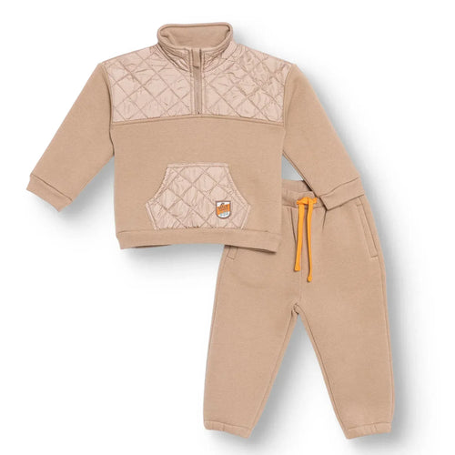 HelloBaby Jogging Set - Beige - Bobobiy