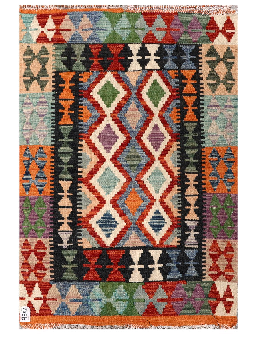 Maimana Afghanistan Kilim Rug - 119 x 80 cm - Handmade