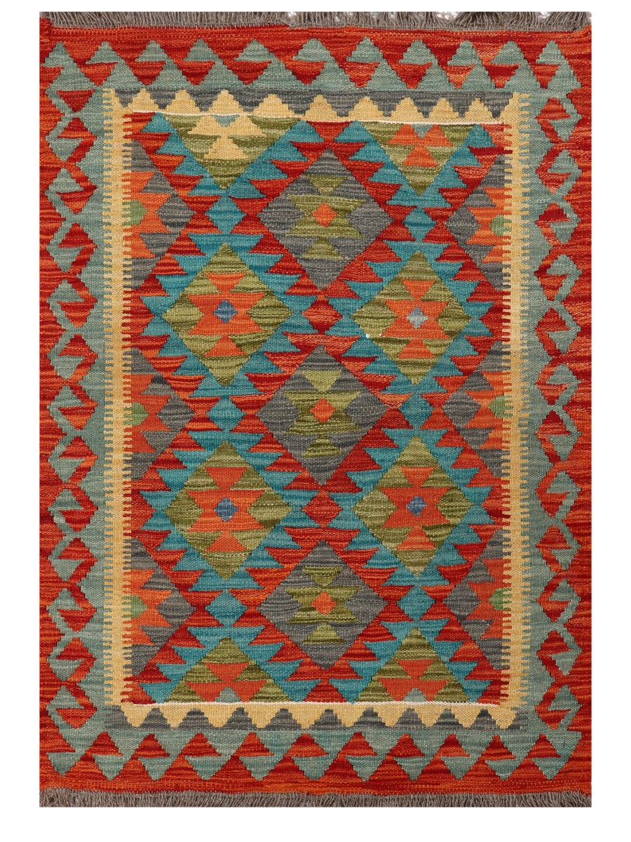 Maimana Afghanistan Kilim Rug - 118 x 82 cm - Handmade