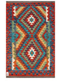 Maimana Afghanistan Kilim Rug - 123 x 78 cm - Handmade