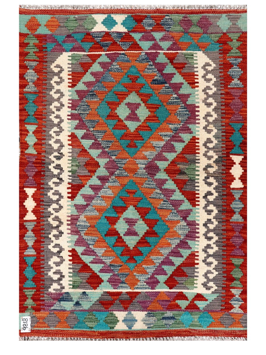 Maimana Afghanistan Kilim Rug - 125 x 84 cm - Handmade