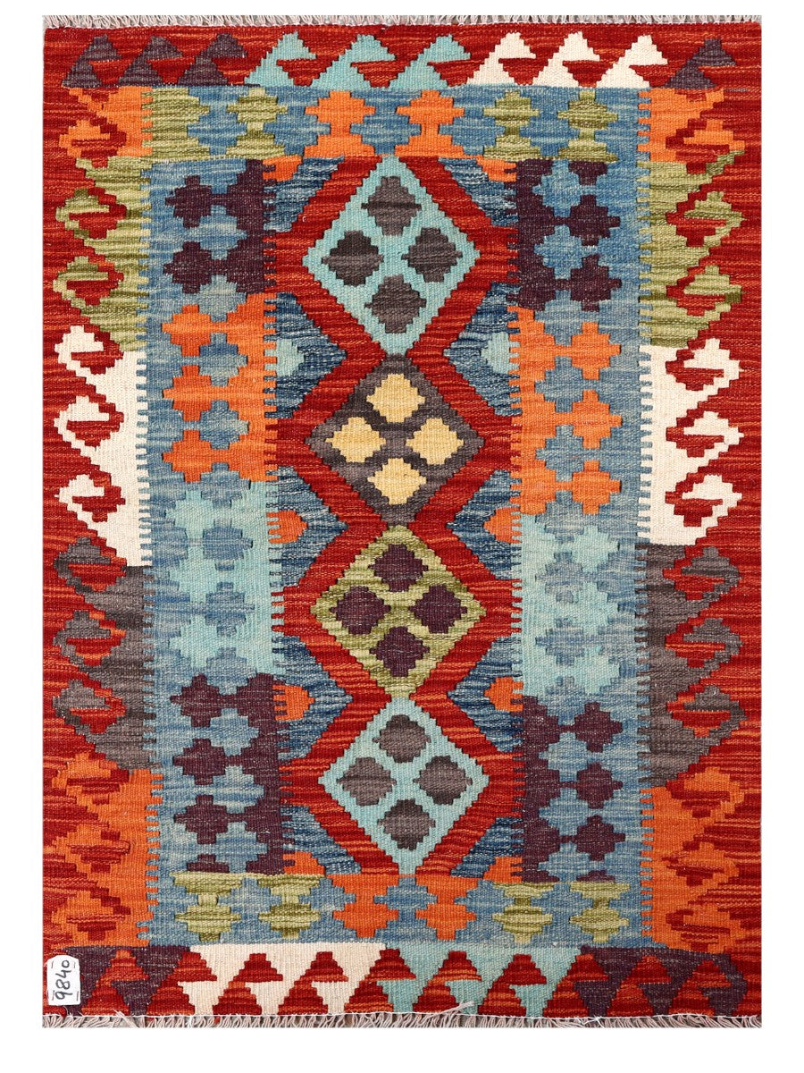Maimana Afghanistan Kilim Rug - 121 x 86 cm - Handmade