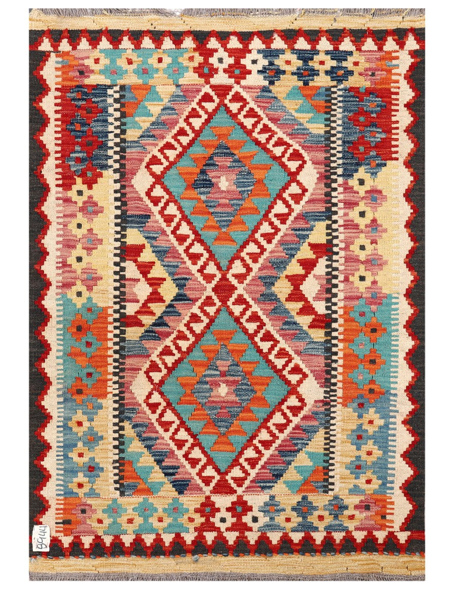 Maimana Afghanistan Kilim Rug - 127 x 88 cm - Handmade