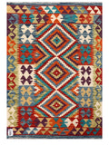 Maimana Afghanistan Kilim Rug - 115 x 80 cm - Handmade