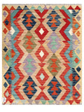 Maimana Afghanistan Kilim Rug - 116 x 92 cm - Handmade