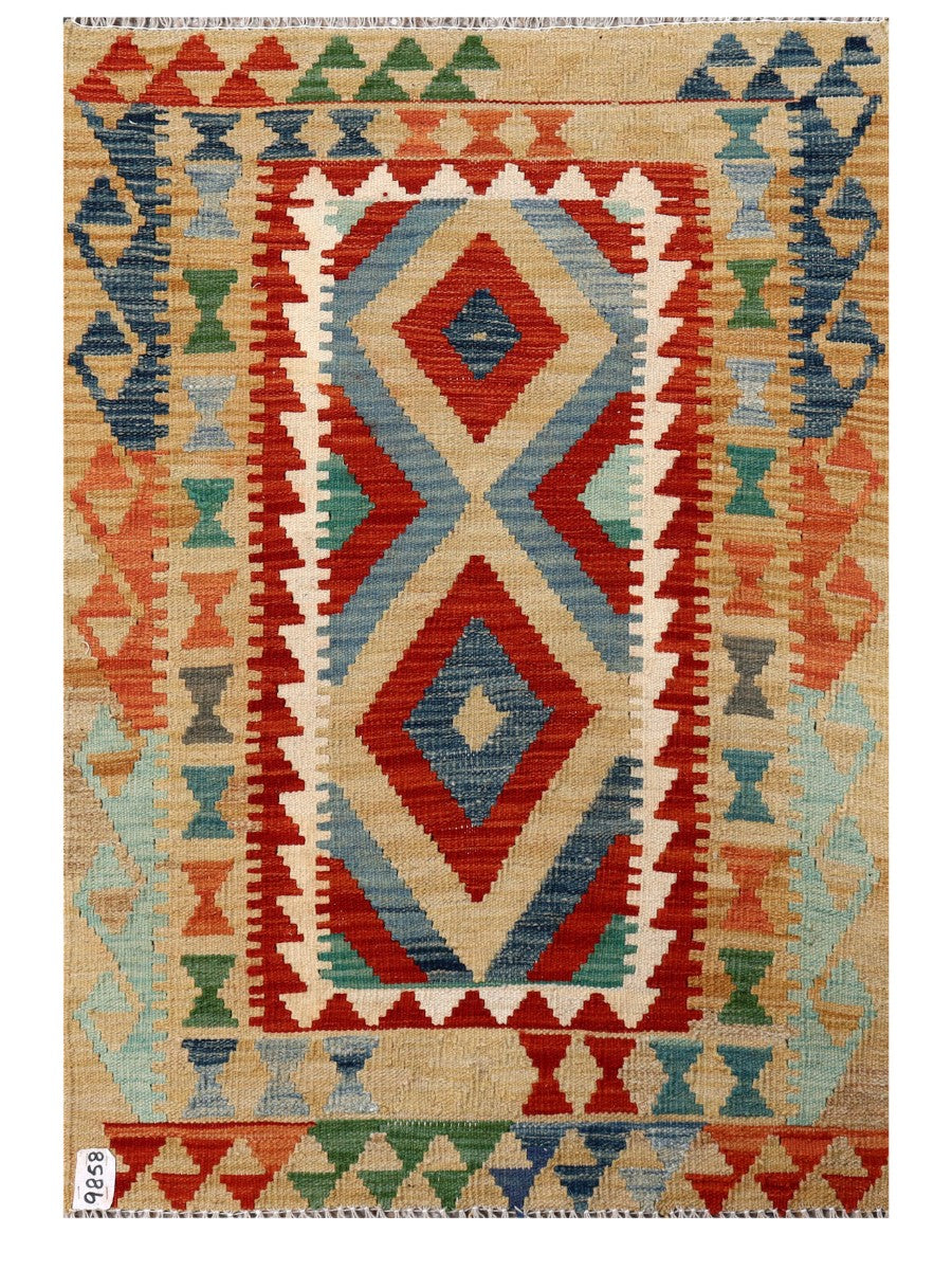Maimana Afghanistan Kilim Rug - 125 x 86 cm - Handmade