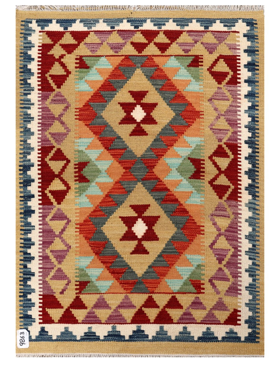 Maimana Afghanistan Kilim Rug - 119 x 84 cm - Handmade