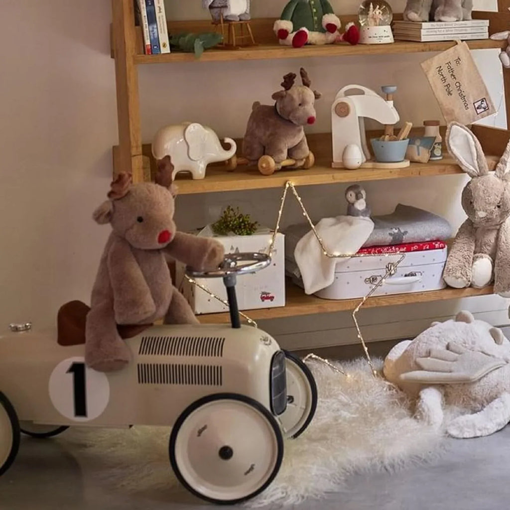 Vilac Ride On Metal Car Toy - Off White