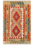 Maimana Afghanistan Kilim Rug - 135 x 87 cm - Handmade