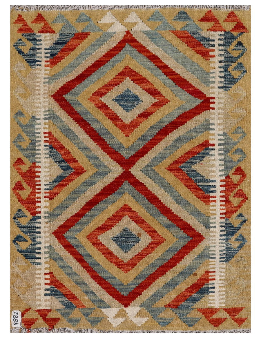 Maimana Afghanistan Kilim Rug - 117 x 86 cm - Handmade