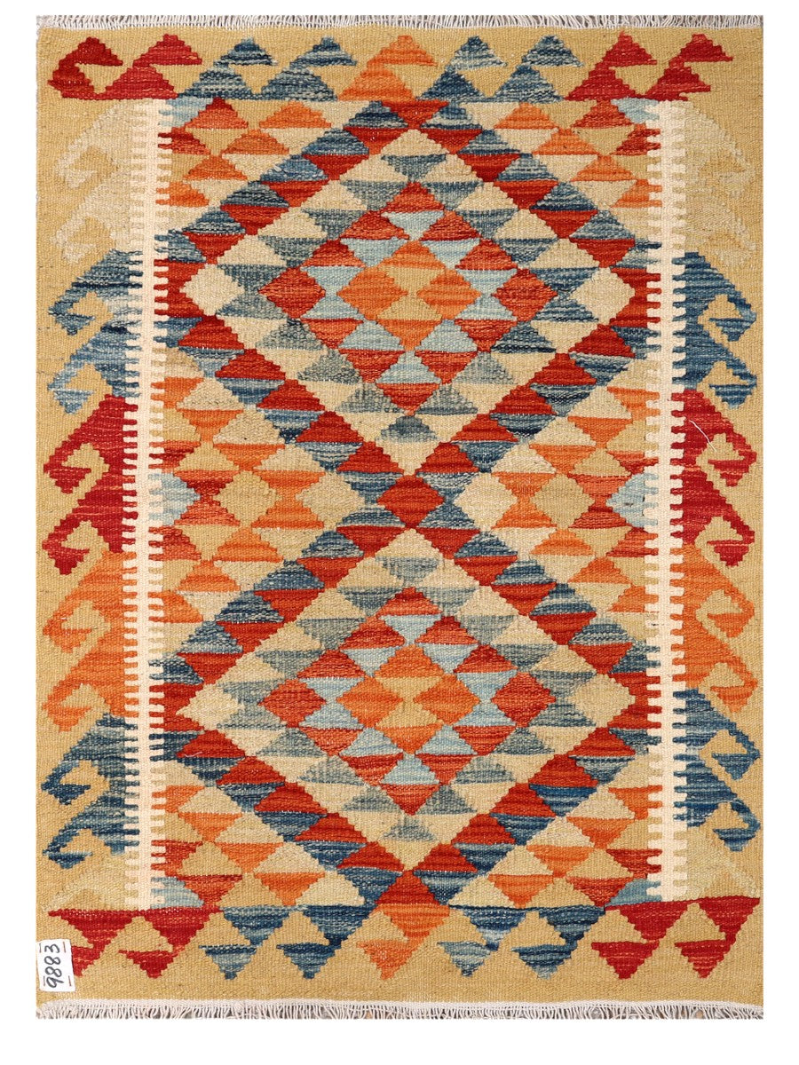 Maimana Afghanistan Kilim Rug - 116 x 84 cm - Handmade