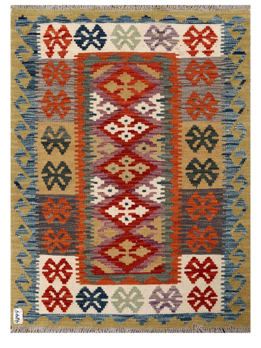 Maimana Afghanistan Kilim Rug - 123 x 90 cm - Handmade