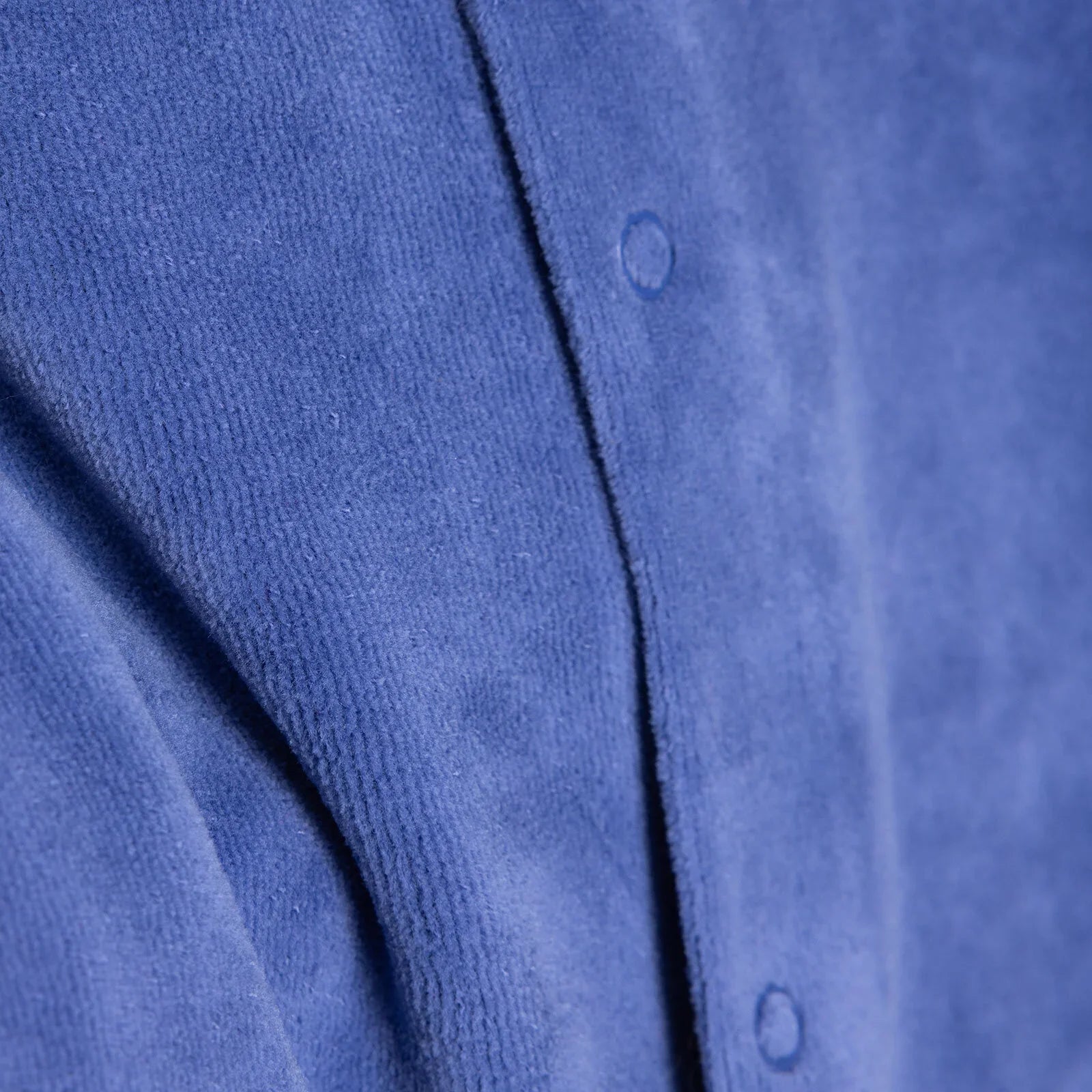 HelloBaby Newborn Velvet Footless Jumpsuit - Indigo