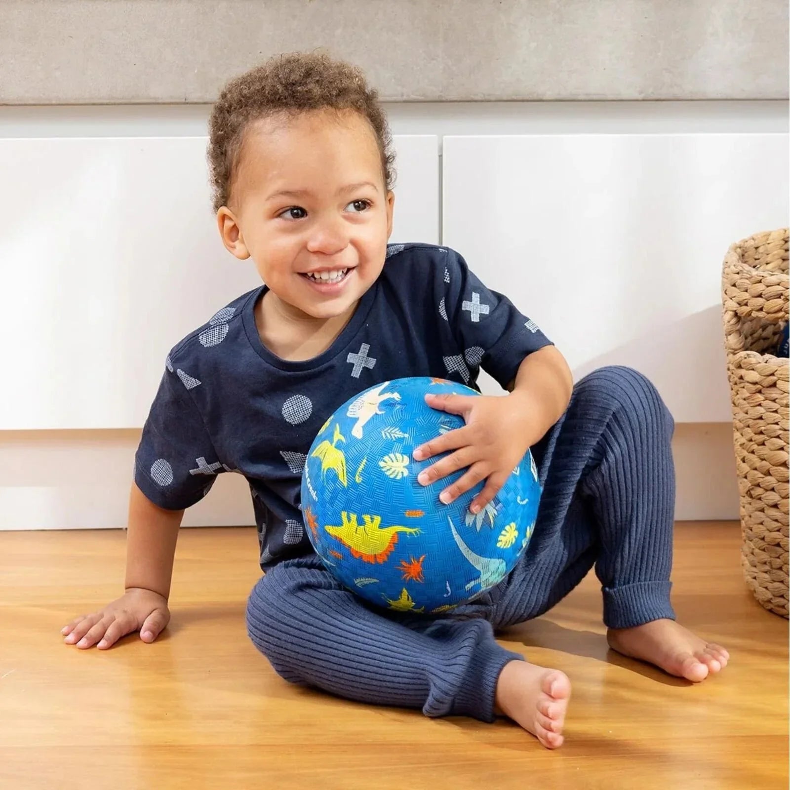 Wheely Bug Crocodile Creek 5" Playball - Dinosaur Blue