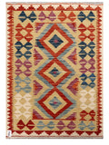 Maimana Afghanistan Kilim Rug - 124 x 88 cm - Handmade