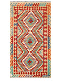 Maimana Afghanistan Kilim Rug - 197 x 103 cm - Handmade
