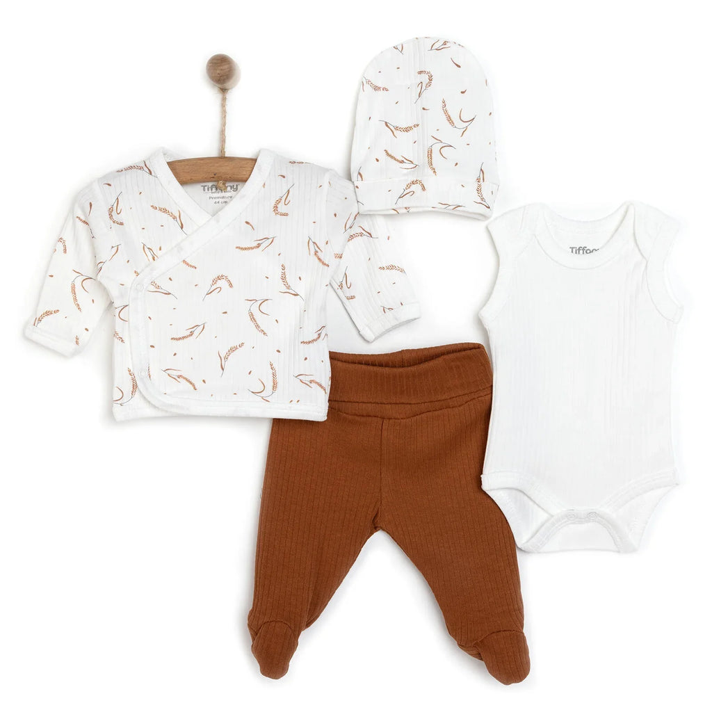 Tiffany Baby Girl Premature Set - Ecru