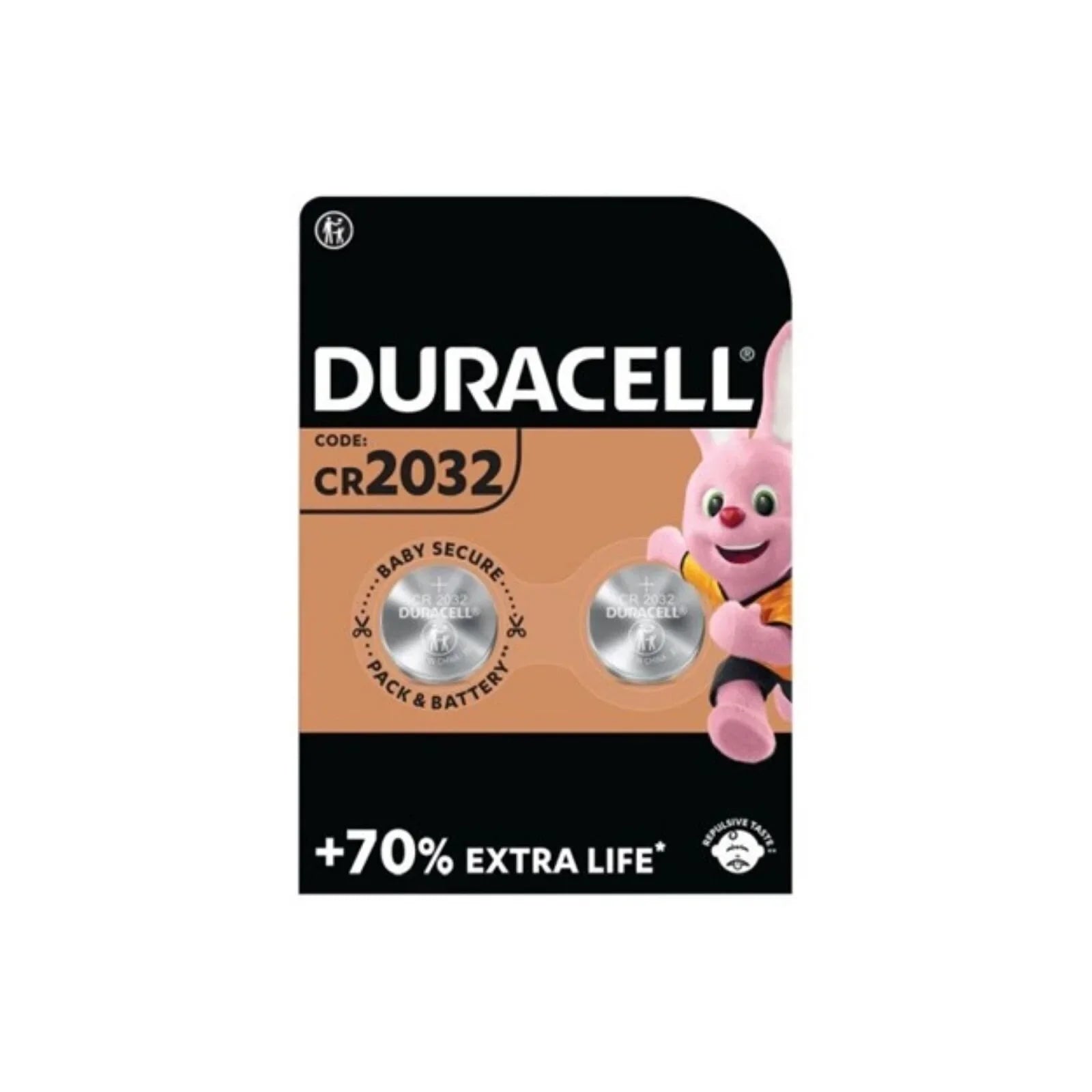 Duracell Electronics CR2032 Lithium Coin Battery 2 pcs