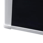 Raised garden bed corner with black panel and white frame base detail