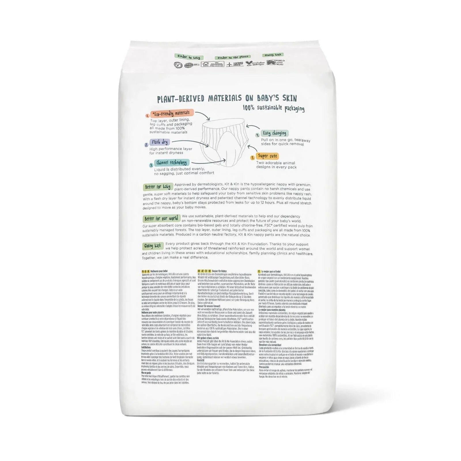 Kit & Kin Pull-Ups Size 6 - 18 nappies