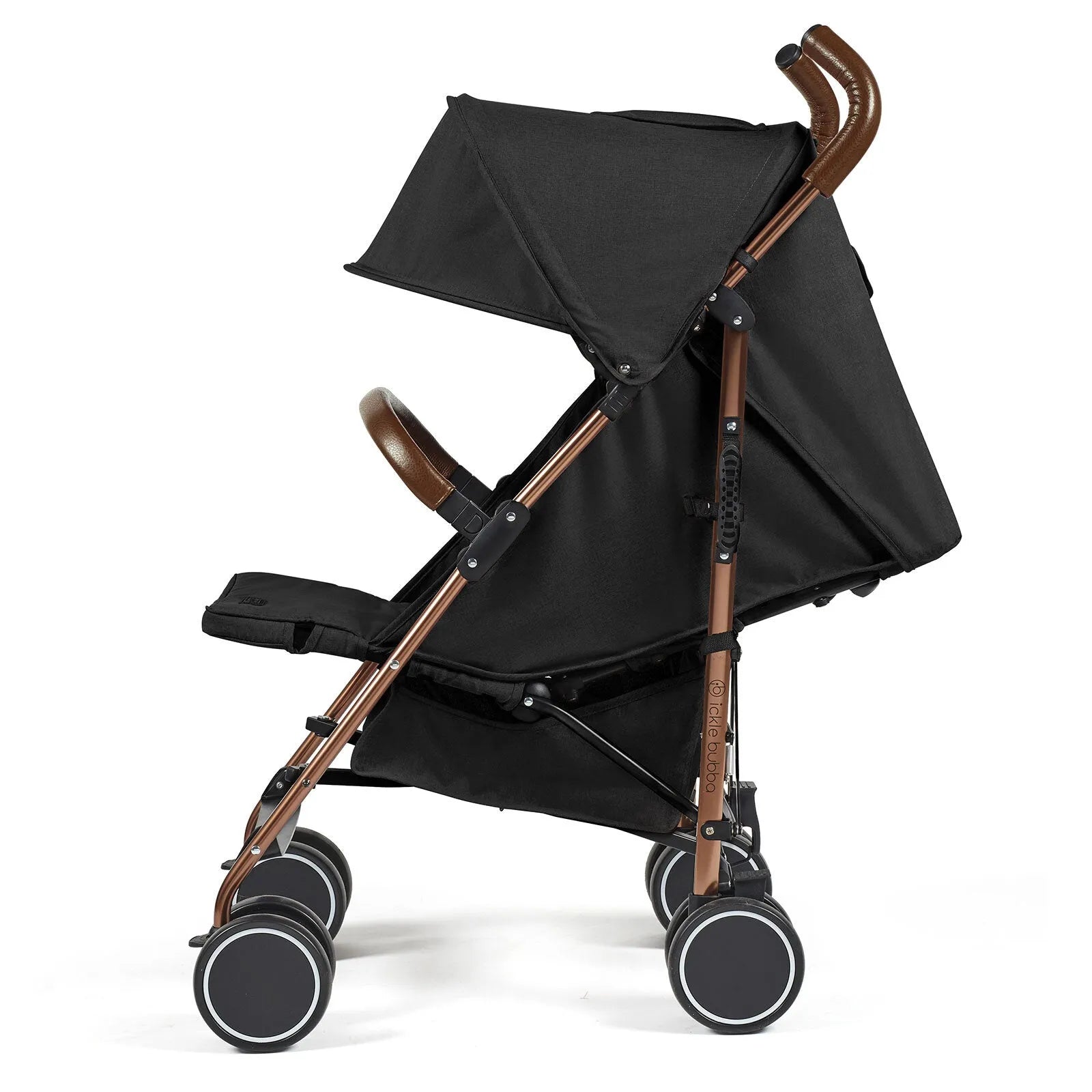 Ickle Bubba Discovery Prime Stroller Black on Rose