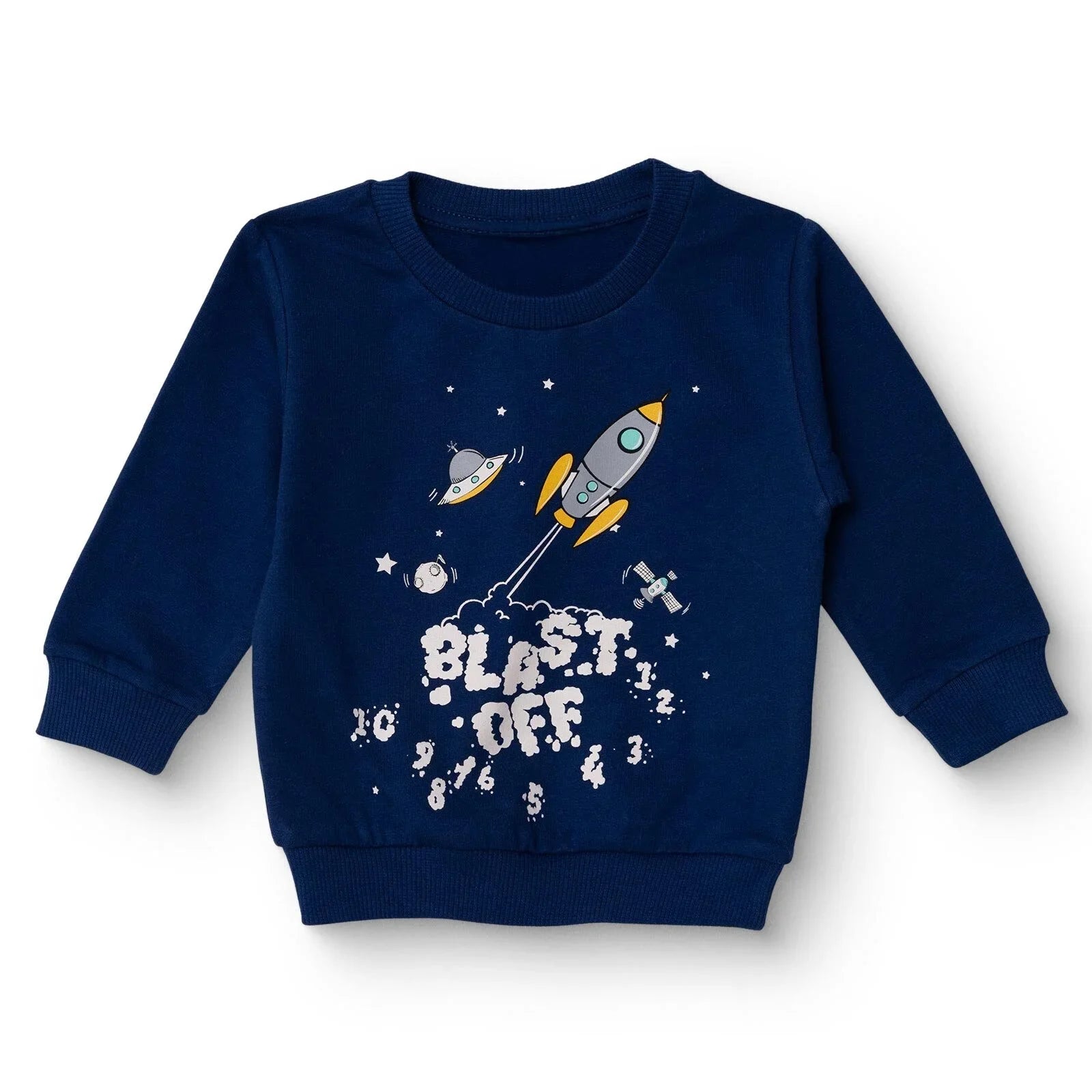 HelloBaby Basic Baby Boy Sweatshirt - Navy Blue