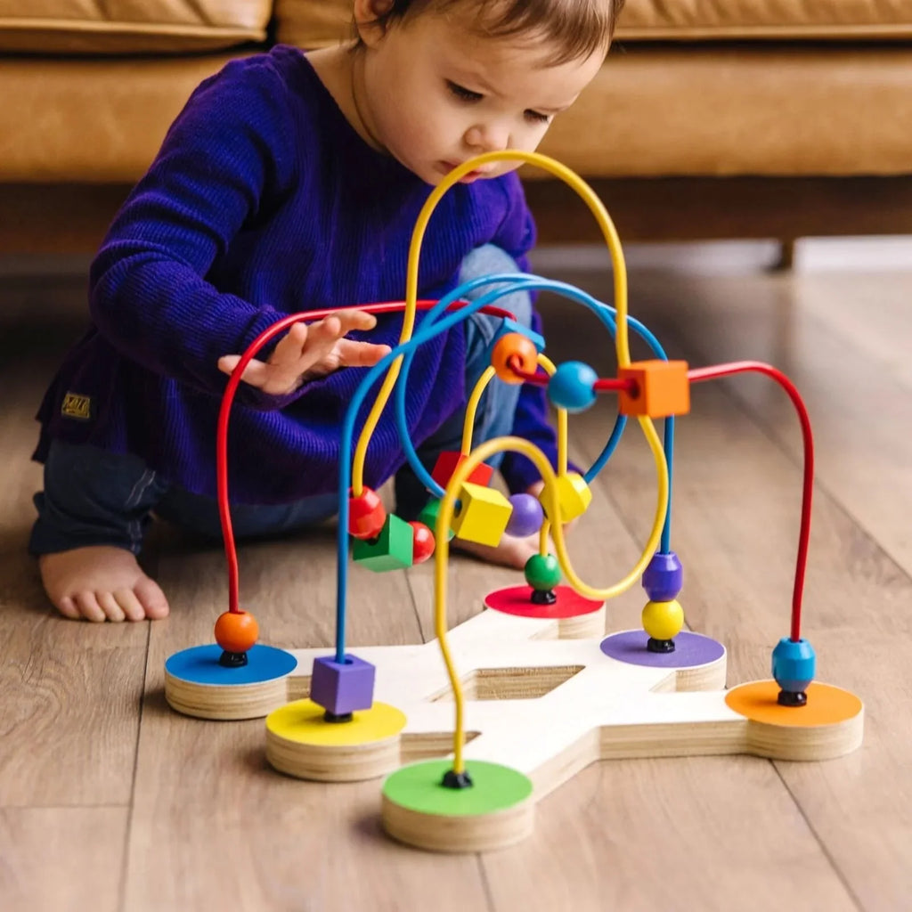 Melissa & Doug Wooden Jumbo Lacing Beads