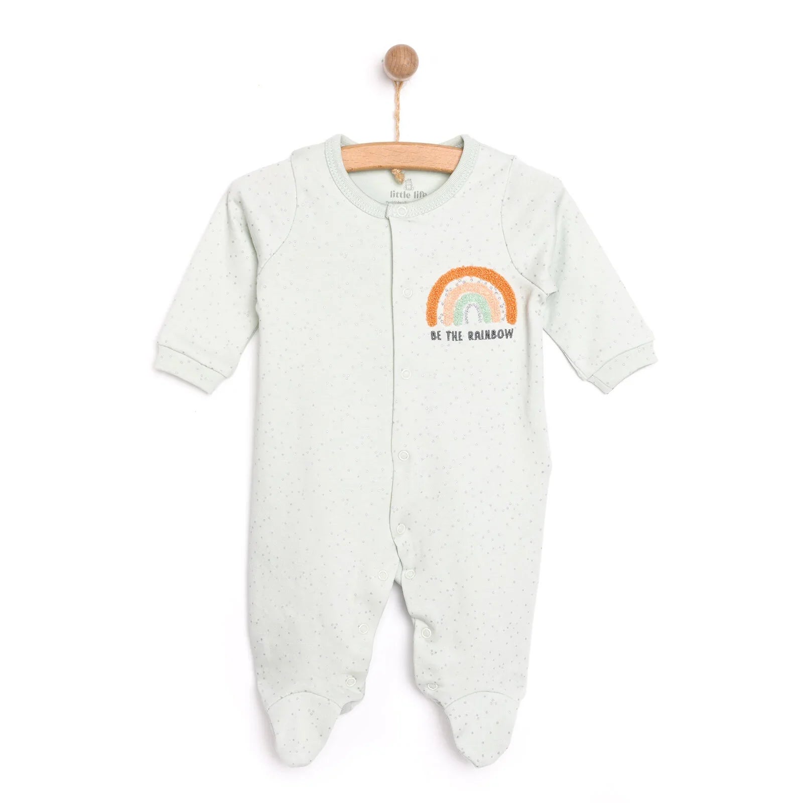 Little Life Newborn Girl Footed Jumpsuit - Multicolour