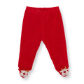 HelloBaby Newborn Velvet Footed Bottom - Red