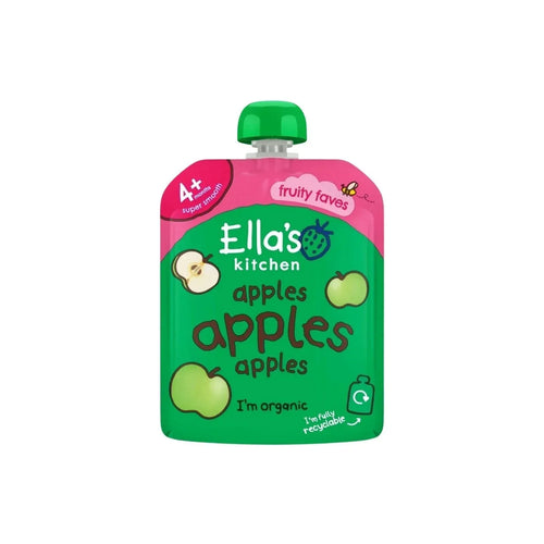 Ella's Kitchen Organic Apples First Tastes Baby Food Pouch 4+ months 70g - Bobobiy