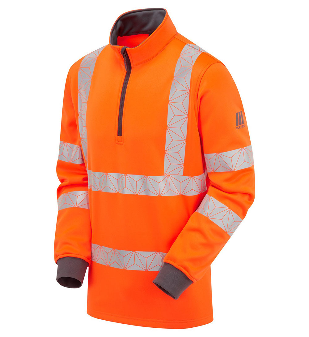 PULSAR RCT804 / RCT805 React GRS 1/4 Zip Hi-Vis Sweatshirt