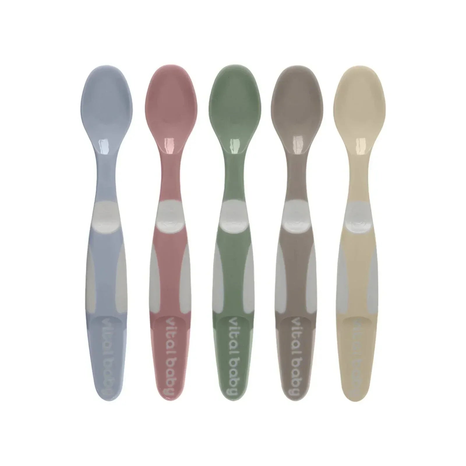 Vital Baby Nourish Start Weaning Spoons Natural Pack of 5 - Bobobiy