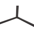 Black metal tripod leg joint for adjustable floor spotlight lamp