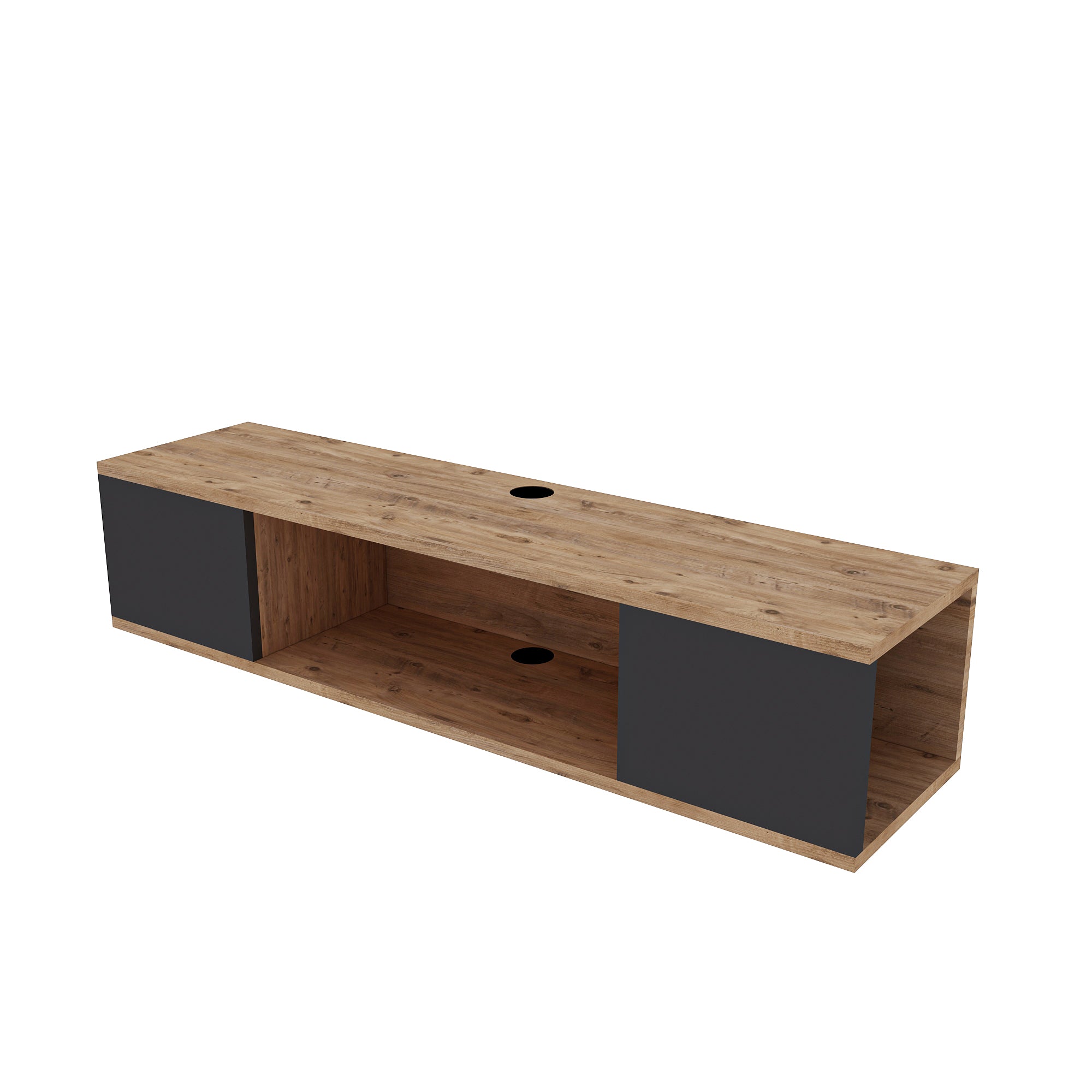 Alfie Floating TV Stand with Shelves