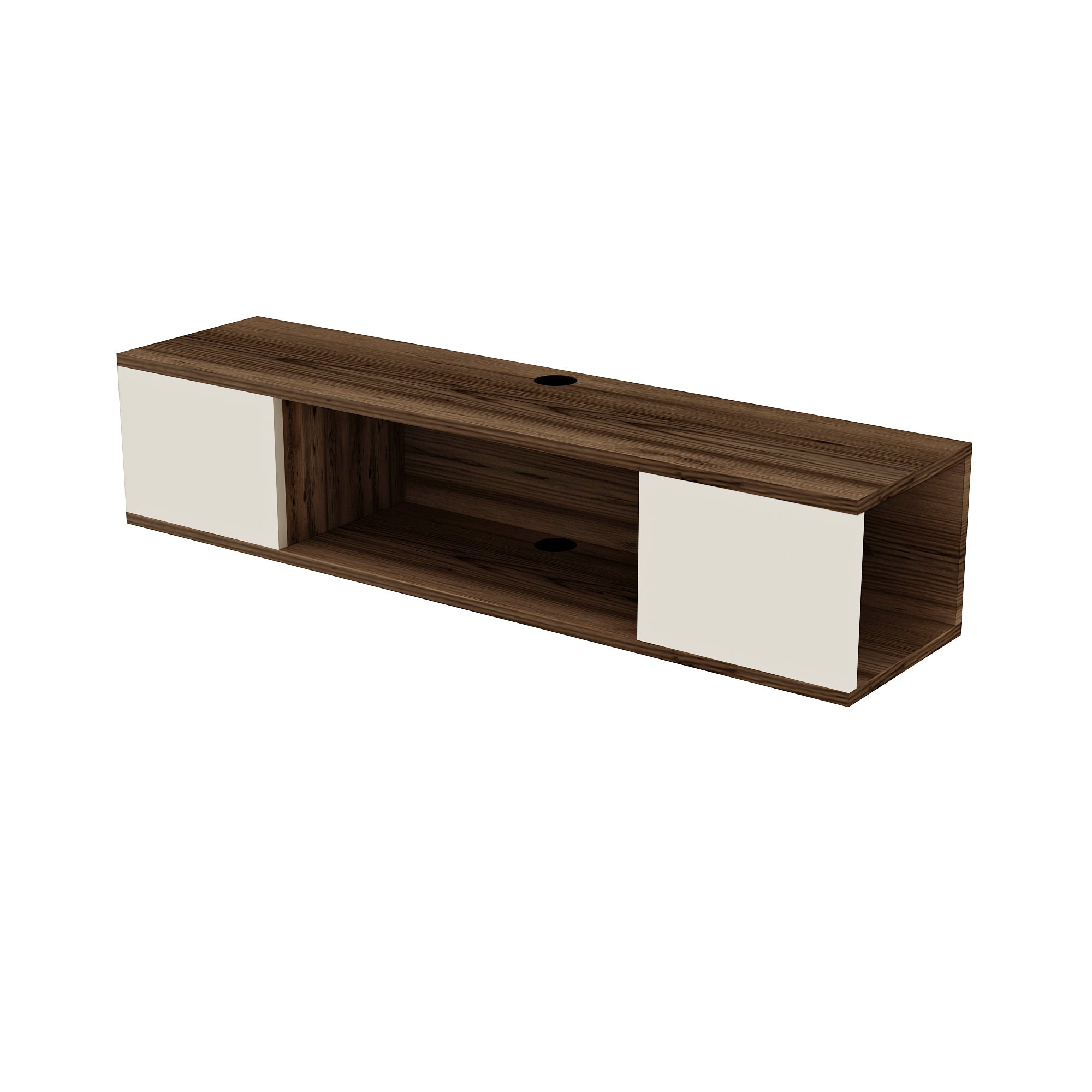 Alfie Floating TV Stand with Shelves