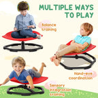 Sensory Spinning Chair for Kids, for Coordination, Balance, Red