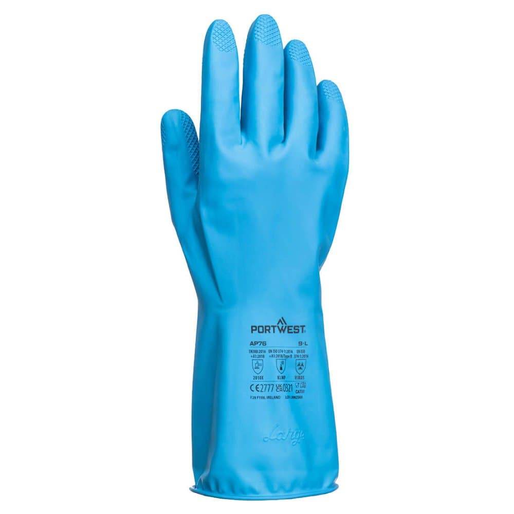 Portwest AP76 FD Chemical B Latex Light Gauntlet (Pack of 12)