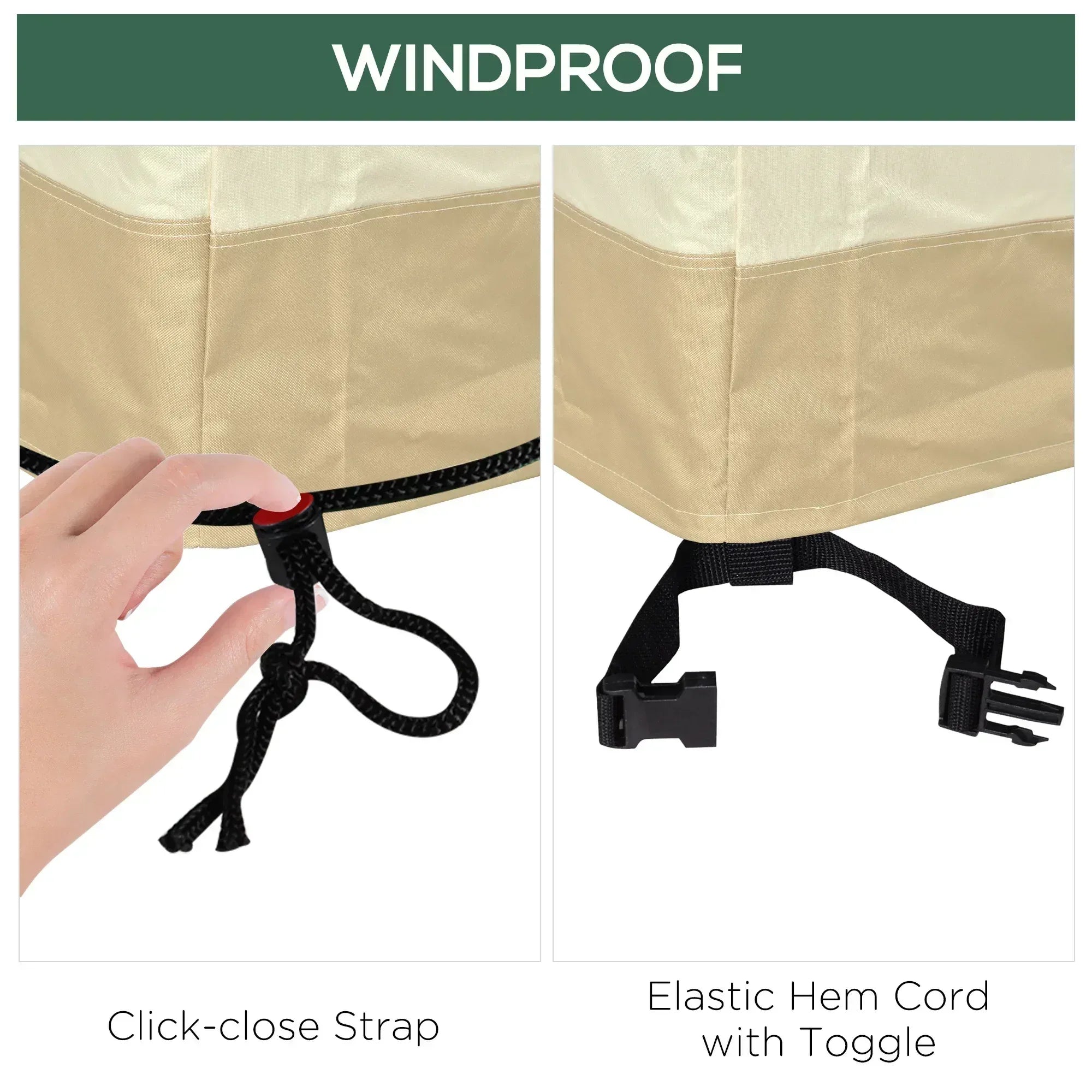 600D Oxford Cloth Furniture Cover 3 Seat Rattan Chair Protector Large Garden Patio Outdoor Waterproof L152 x W87 x H58-79cm - Bobobiy