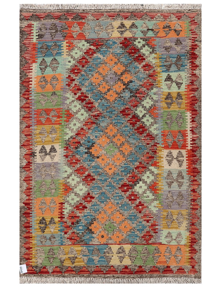 Maimana Afghanistan Kilim Rug - 152 x99 cm - Handmade